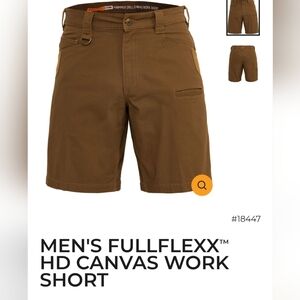 Noble Outfitters Shorts Men's Fullflexx Brown Cargo Canvas Work  W42x9L NWT